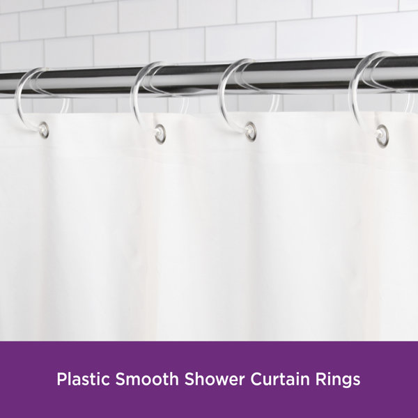 Wayfair Basics® Brune Round Plastic Shower Curtain Rings & Reviews